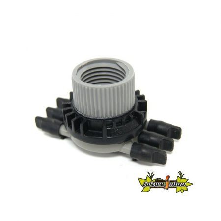 ADAPTER / DISTRIBUTOR with 6 OUTLETS FLUTED 16 mm