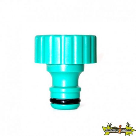 Connector right end cap screw-on for irrigation system 16 mm